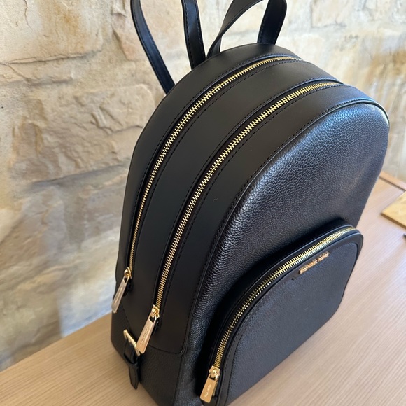 Michael Kors Jaycee Large leather backpack & Wallet black NWT Authentic - Picture 7 of 10